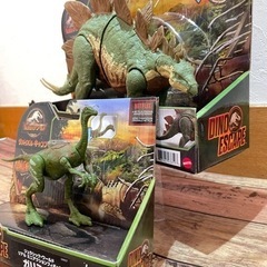 超美品 メガステゴサウルス ＆ ガリミムス ジュラシックワールド