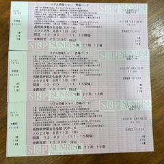 リアル恐竜ショー　恐竜パーク　伊那　チケットの画像