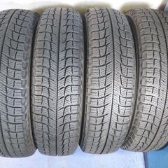 冬 ミツビシ純正 EKワゴン【富山】14インチ 三菱純正 EK スタッドレスタイヤ ミツビシ EK純正 155/65R14 DAYZ デイズ  中古4本 車検対応の画像