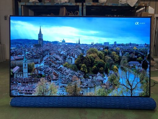 壁掛け展示使用品【スタンド未使用】元箱付き ソニー 有機EL65V型4Kテレビ XRJ-65A90J 4Kチューナー内蔵/DolbyAtmos/Android TV