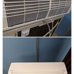 ☆2018年製 日立 白くまくん ルームエアコン セパレート形 RAS-AJ22H/RAC-AJ22H おもに6畳の画像