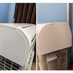 ☆2018年製 日立 白くまくん ルームエアコン セパレート形 RAS-AJ22H/RAC-AJ22H おもに6畳の画像