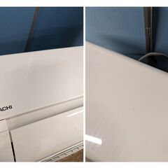 ☆2018年製 日立 白くまくん ルームエアコン セパレート形 RAS-AJ22H/RAC-AJ22H おもに6畳の画像