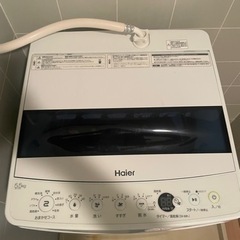 洗濯機　Haier JW-C55D 2020年製の画像
