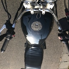 バイクのハンドル[受け渡し先決まりました]の画像