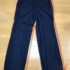メンズ　パンツ　濃紺　やや薄手