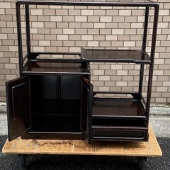 ◎お値下げしました‼️ 逸品貴重 唐木家具 紫檀 無垢材 黒檀 飾り棚 違い棚
