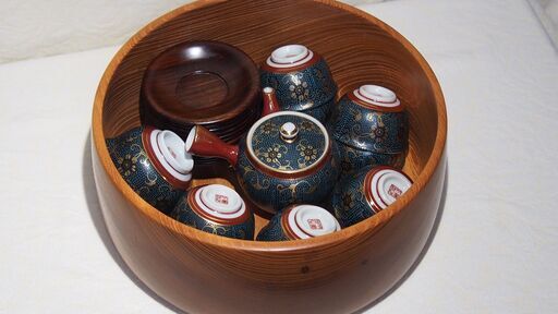 茶器　九谷圓山