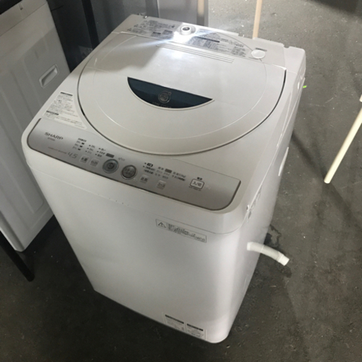 取引場所　南観音　V2208-089  シャープ　4.5k 全自動洗濯機　ES-FG45L 2013年製