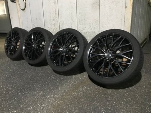 weds LEONIS MX 19インチ 8.0J+43 タイヤ付き4本