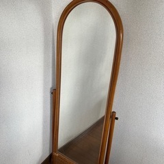 【お取引済み】全身鏡　自立しません　ジャンク　ビンテージ
