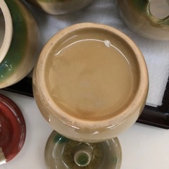 9個まとめて 小型 壺 入れ物 容器 陶器 業務用 ソース入れ しょうゆ入れ タレ入れ の画像