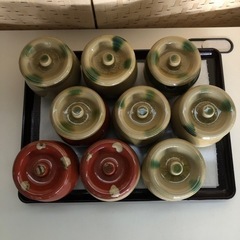 9個まとめて 小型 壺 入れ物 容器 陶器 業務用 ソース入れ ...