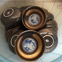 約40個あります　業務用 小鉢 和皿 金 良品 飲食店 和食 蕎...