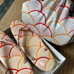 オーダーで作成のバッグと草履