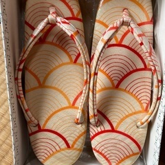 オーダーで作成のバッグと草履の画像