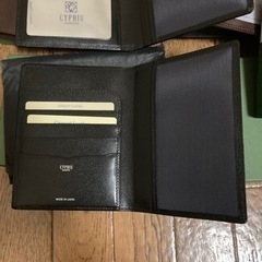 70%OFF！日本製新品未使用CYPRISキプリスcirasagireatherシラサギレザー財布パスポートケースの画像