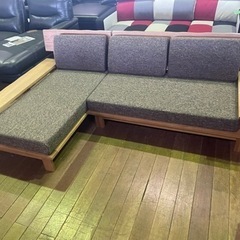 無垢カウチソファー128000円ヲ69,800円