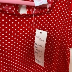 新品　ワンピース　110㎝　水玉　ミニーちゃん　女の子　服　kids 子供の画像