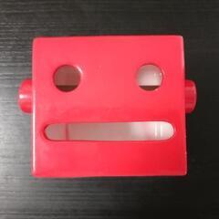 トイレットペーパーホルダー ロボ 赤