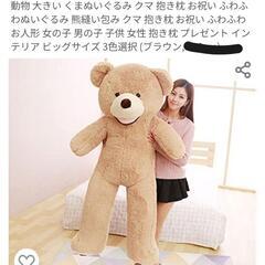 でっかいくまのぬいぐるみ（２Ｍ）