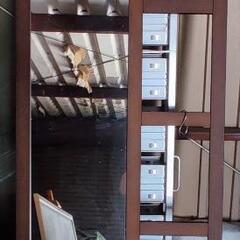 姿見　鏡　突っ張り　の画像