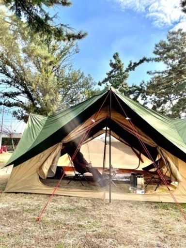 キャンプ用品　DODツクツクベース／カーキ