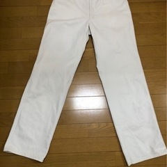 メンズ　レナウン　パンツ　白