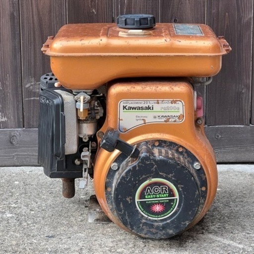 ガソリンエンジン カワサキ FG200G 5馬力 (難あり)