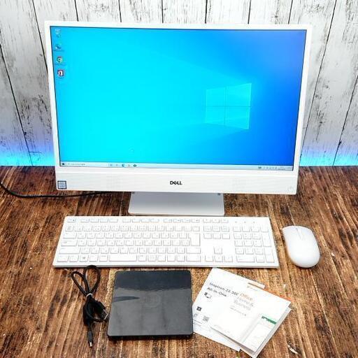 【動作確認済】美品 一体型PC DELL W19B M.2 SSD 128GB＋HDD 1TB intel Corei3 8145U 2.10GHz‐3.90GHz 21インチ メモリ 16GB パソコン