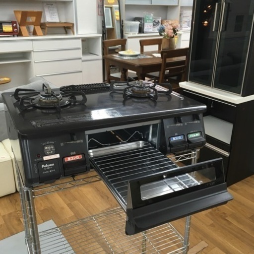 期間限定の特別値下げ！！ S134 パロマ ガステーブル LPガス用 左強火 水無し片面焼グリル IC-S87-Lクリーニング済