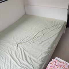 IKEA　ベッド　ダブル　イケア　ホワイト　白　使用1年　150...