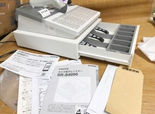 CASIO 　 レジスター　SR-S4000　スキャナ付き　展示品　2022