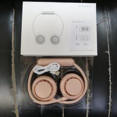 熊本　首掛け扇風機　USB充電式　ピンク　新品未使用未開封品多数あります。の画像