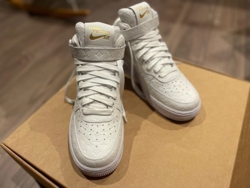 ルイ・ヴィトン × ナイキ エアフォース1 ミッド バイ ヴァージル・アブロー US6
