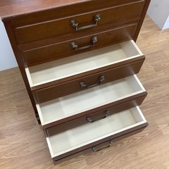 マルニのアンティーク調5段チェスト売ります！