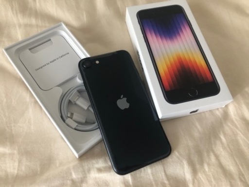 【新品】iPhone SE 第3世代 ミッドナイト ブラック 128 GB SIMフリー 東京