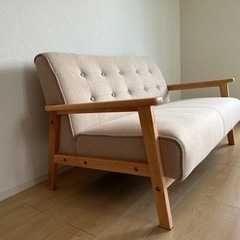 2人掛けソファ【定価19,999円】 ※商品説明要確認