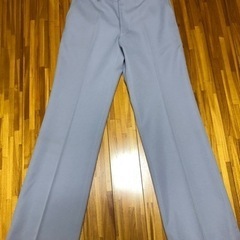 メンズ　スラックス Blue Mountainの水色グレー