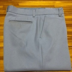メンズ　スラックス Blue Mountainの水色グレーの画像