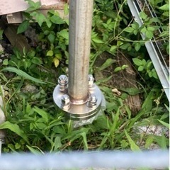 仮設鉄電柱ポール　の画像