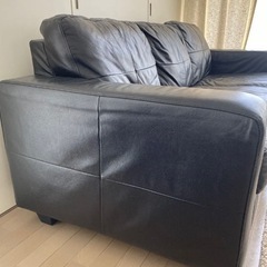 SKOGABY ソファ　3人掛け　美品　本革　今月末までの出品の画像