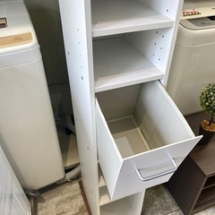 ニトリ スリム カラーボックス 8段 収納棚 本棚 幅 30 中古 家具の画像