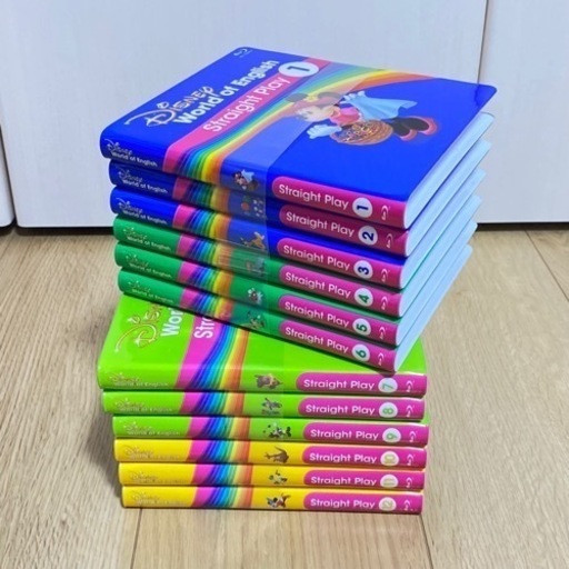 【新品同様】ディズニー英語システム ストレートプレイ ブルーレイ12枚セット