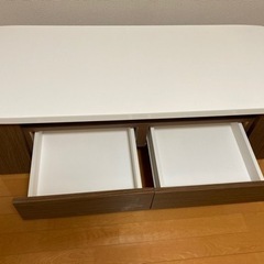 ニトリ　センターテーブル　引き出し収納/マガジンラックの画像