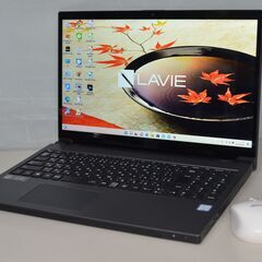 最新Windows11+office 爆速SSD500GB NEC NX750/J 15.6型ワイド 第8世代 i7-