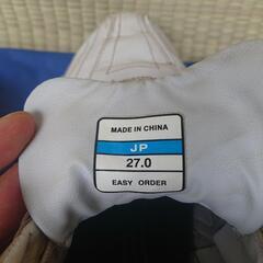 中古 MIZUNO 野球スパイク 白×青 27cmの画像