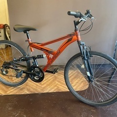 前後サスペンション】26インチ マウンテンバイク