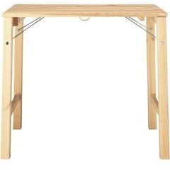 無印良品 パイン材テーブル・折りたたみ式 幅80×奥行50×高さ70cm  デスクの画像