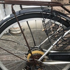 26インチ自転車ジャンク品0円の画像